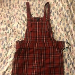 Plaid dungaree